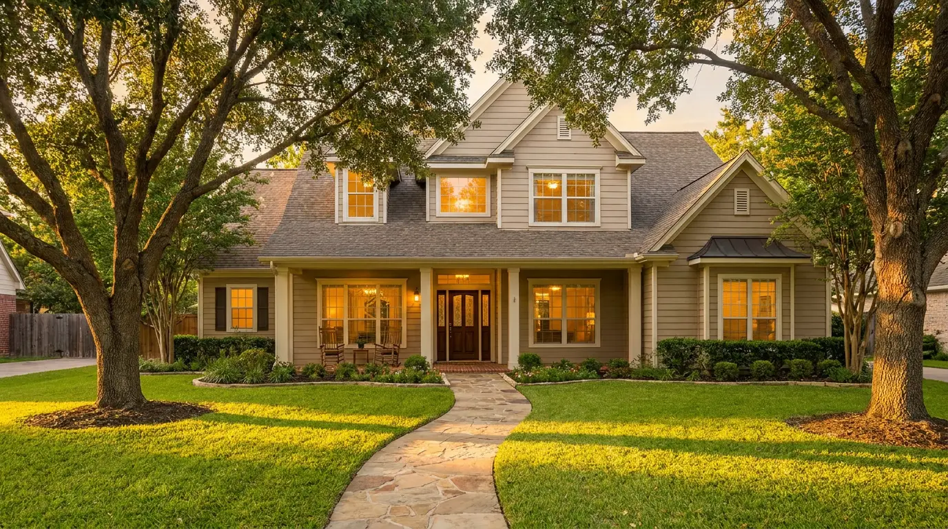 A warm family home at golden hour — choosing the right term length to protect it